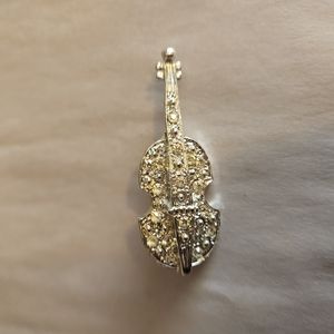 3/$10 Silver Violin Pin